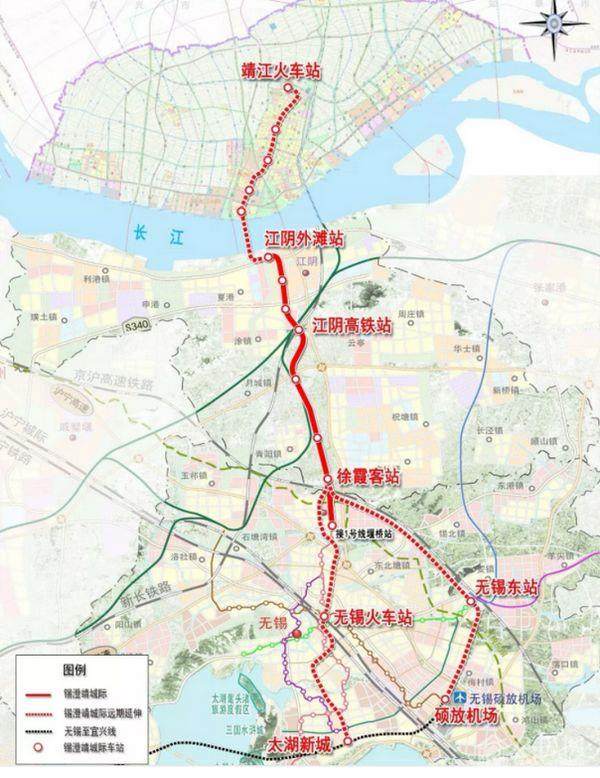 无锡地铁s2号线(锡宜快轨s2):宜兴高铁站硕放机场市域s2线沟通
