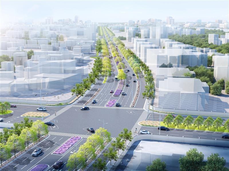 锡城道路绿化月底完成换装巧用加减法绘就城市绿化新画卷