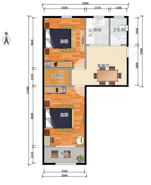 46平65万 对口南湖小学