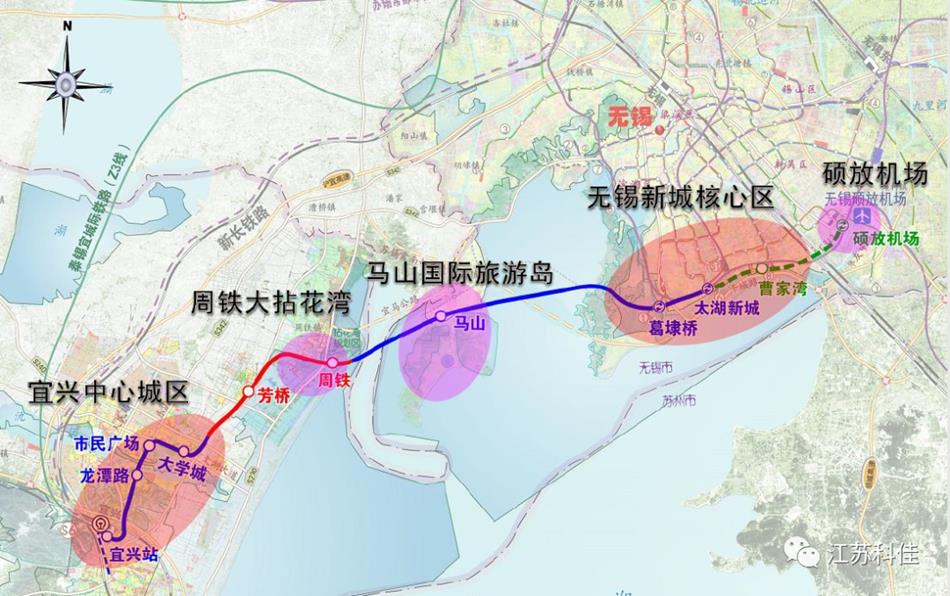 無錫地鐵新動向地鐵4號線二期5號線一期s2線一期站點曝光