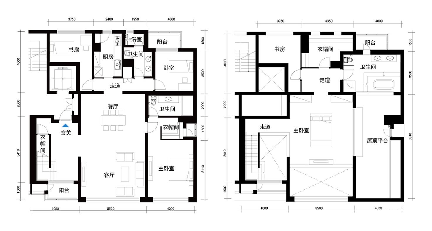 无锡积水裕沁湖畔庭c户型户型图,e房网